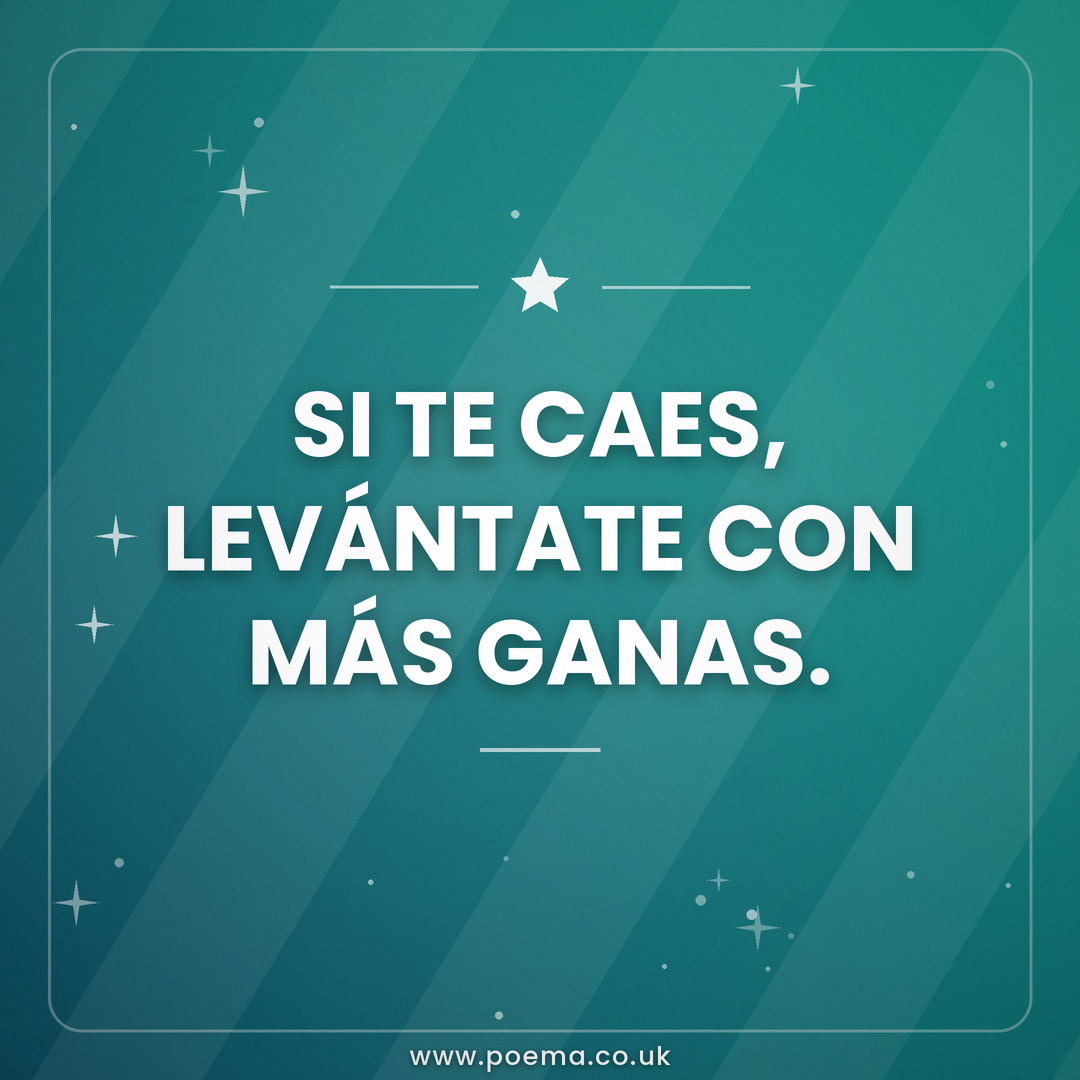 Imagen de motivación 5 con poema para dedicar
