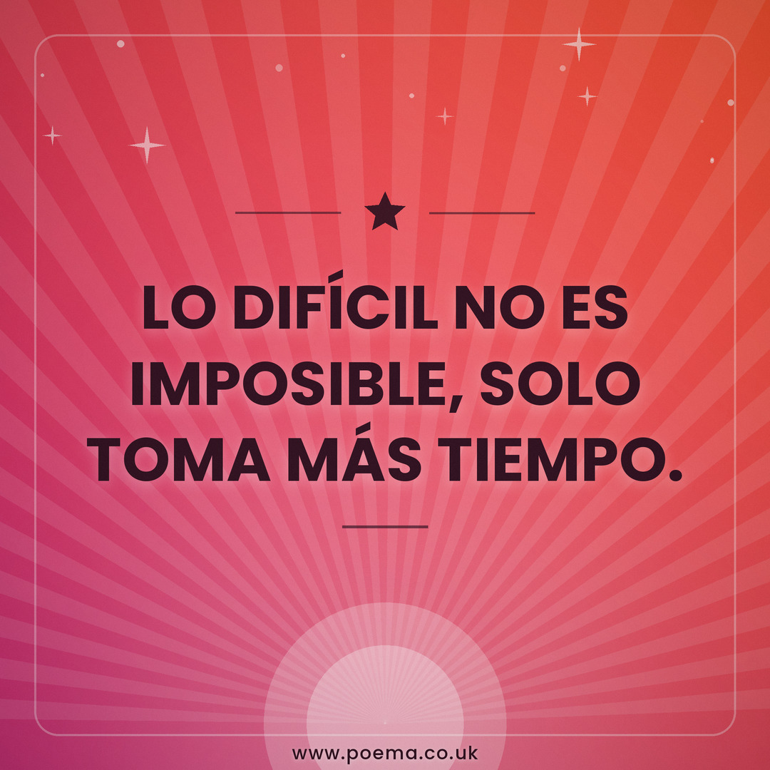 Imagen de motivación 6 con poema para dedicar