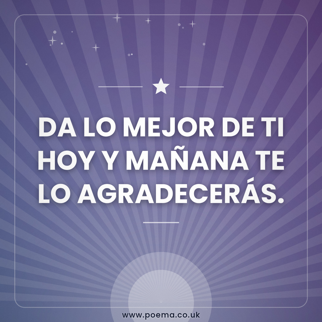 Imagen de motivación 21 con poema para dedicar