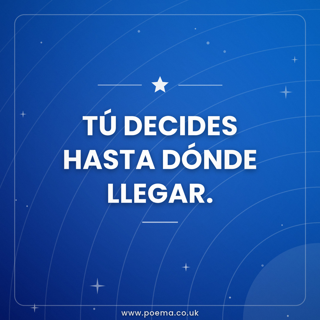 Imagen de motivación 23 con poema para dedicar